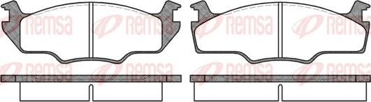 Remsa 0121.10 - Brake Pad Set, disc brake car-mod.net