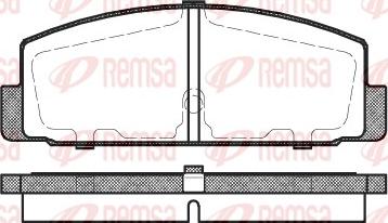 Remsa 0179.30 - Brake Pad Set, disc brake car-mod.net