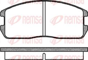 Remsa 0175.00 - Brake Pad Set, disc brake car-mod.net