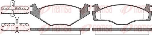 Remsa 0171.00 - Brake Pad Set, disc brake car-mod.net