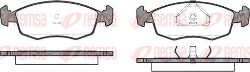 Remsa 0172.00 - Brake Pad Set, disc brake car-mod.net