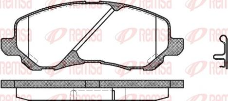 Remsa 0804.02 - Brake Pad Set, disc brake car-mod.net
