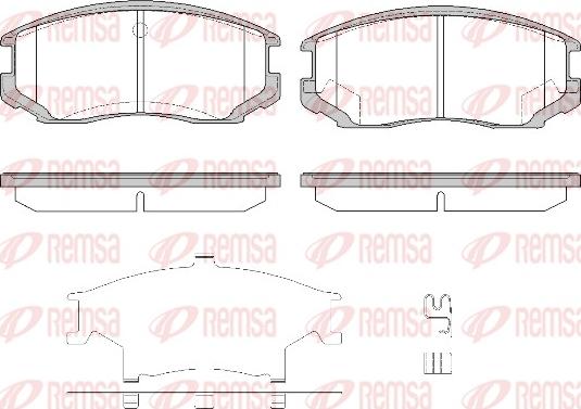 Remsa 0357.32 - Brake Pad Set, disc brake car-mod.net