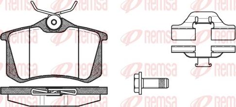 Remsa 0263.03 - Brake Pad Set, disc brake car-mod.net