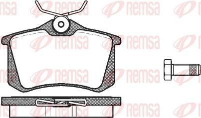 Remsa 0263.10 - Brake Pad Set, disc brake car-mod.net