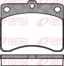 Remsa 0232.00 - Brake Pad Set, disc brake car-mod.net