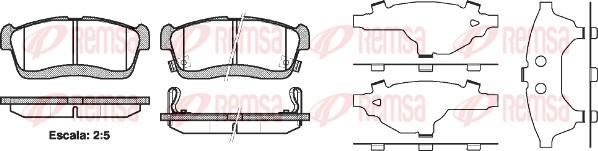 Remsa 0724.42 - Brake Pad Set, disc brake car-mod.net