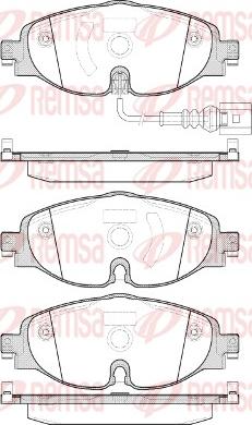 Remsa 1515.01 - Brake Pad Set, disc brake car-mod.net