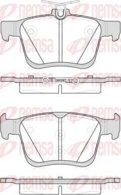 Remsa 1516.00 - Brake Pad Set, disc brake car-mod.net