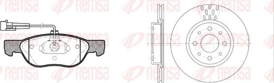 Remsa 8587.01 - Brake Set, disc brakes car-mod.net