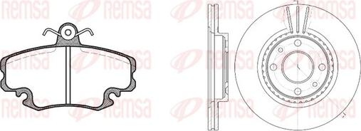 Remsa 8141.06 - Brake Set, disc brakes car-mod.net