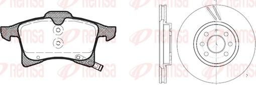 Remsa 81036.01 - Brake Set, disc brakes car-mod.net