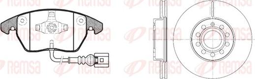 Remsa 81030.00 - Brake Set, disc brakes car-mod.net