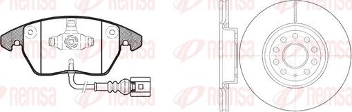 Remsa 81030.02 - Brake Set, disc brakes car-mod.net