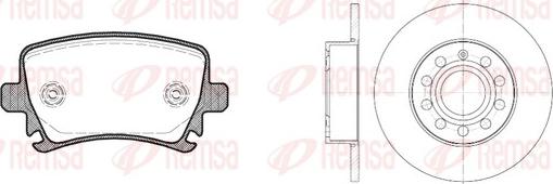 Remsa 81031.01 - Brake Set, disc brakes car-mod.net