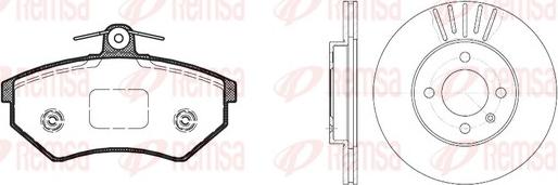 Remsa 8134.01 - Brake Set, disc brakes car-mod.net