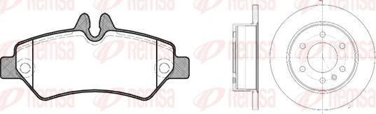 Remsa 81246.00 - Brake Set, disc brakes car-mod.net