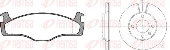 Remsa 8171.00 - Brake Set, disc brakes car-mod.net