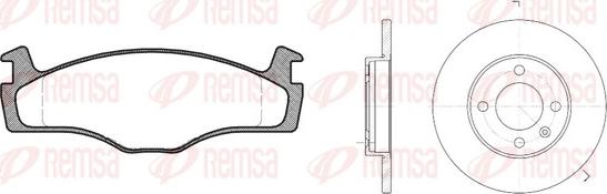 Remsa 8171.01 - Brake Set, disc brakes car-mod.net