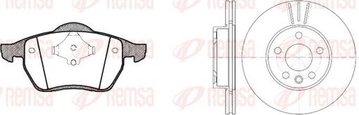 Remsa 8390.04 - Brake Set, disc brakes car-mod.net