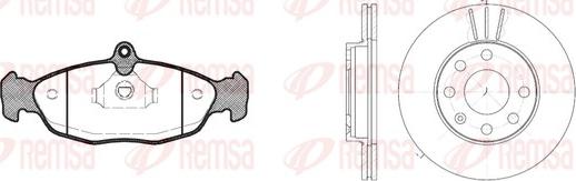 Remsa 8393.02 - Brake Set, disc brakes car-mod.net