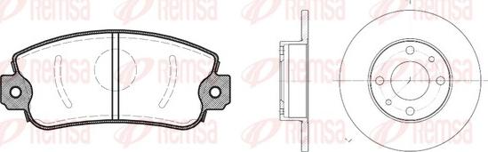 Remsa 8372.00 - Brake Set, disc brakes car-mod.net