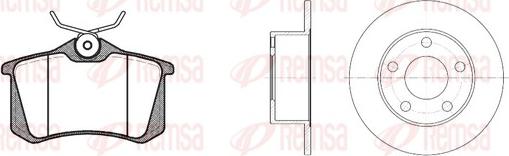 Remsa 8263.00 - Brake Set, disc brakes car-mod.net