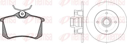 Remsa 8263.02 - Brake Set, disc brakes car-mod.net