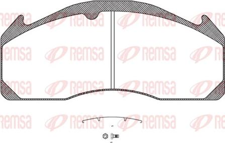 Remsa JCA 1033.00 - Brake Pad Set, disc brake car-mod.net