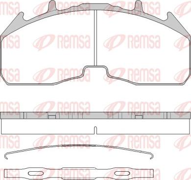 Remsa JCA 1842.00 - Brake Pad Set, disc brake car-mod.net