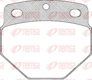 Remsa JCA 327.00 - Brake Pad Set, disc brake car-mod.net