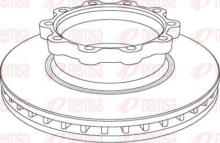 Remsa NCA1047.20 - Brake Disc car-mod.net