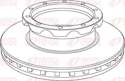Remsa NCA1050.20 - Brake Disc car-mod.net