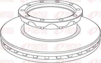 Remsa NCA1062.20 - Brake Disc car-mod.net