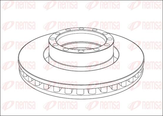 Remsa NCA1015.20 - Brake Disc car-mod.net