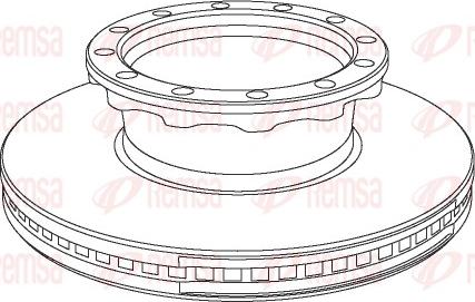 Remsa NCA1029.20 - Brake Disc car-mod.net