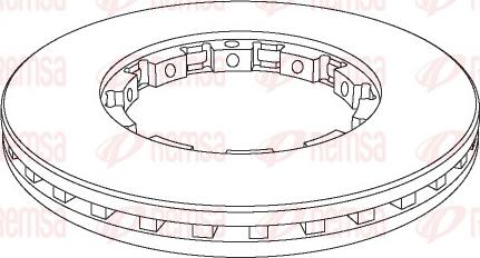Remsa NCA1143.20 - Brake Disc car-mod.net