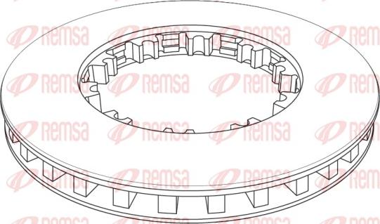 Remsa NCA1143.21 - Brake Disc car-mod.net