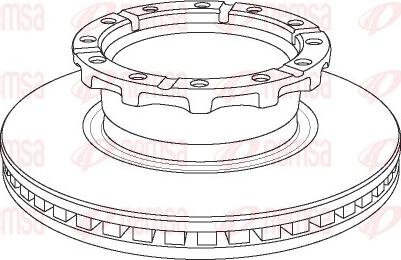 Remsa NCA1159.20 - Brake Disc car-mod.net