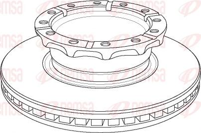 Remsa NCA1158.20 - Brake Disc car-mod.net