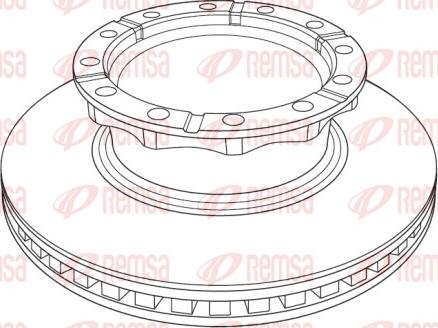Remsa NCA1222.20 - Brake Disc car-mod.net