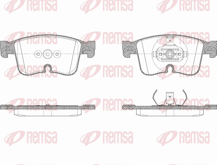 Remsa X2026.00 - Brake Pad Set, disc brake car-mod.net
