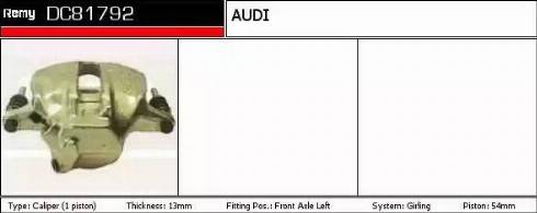 Remy DC81792 - Brake Caliper car-mod.net