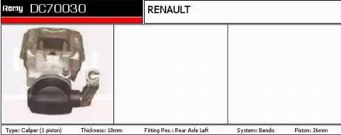Remy DC70030 - Brake Caliper car-mod.net