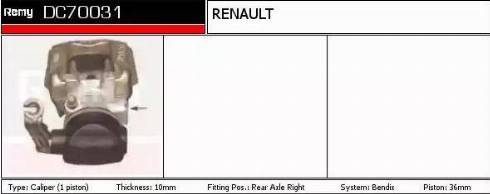 Remy DC70031 - Brake Caliper car-mod.net