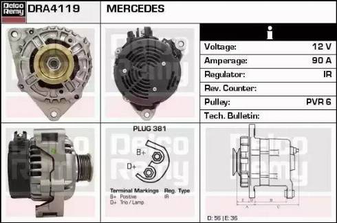 Remy DRA4119 - Alternator car-mod.net