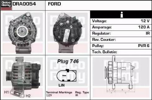 Remy DRA0054 - Alternator car-mod.net