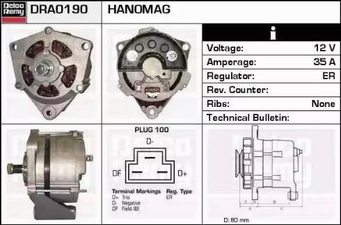 Remy DRA0190 - Alternator car-mod.net