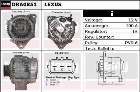 Remy DRA0851 - Alternator car-mod.net