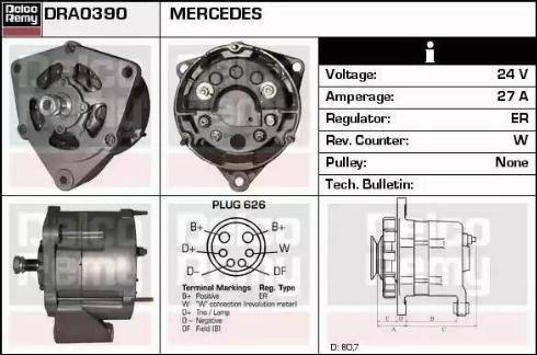 Remy DRA0390 - Alternator car-mod.net